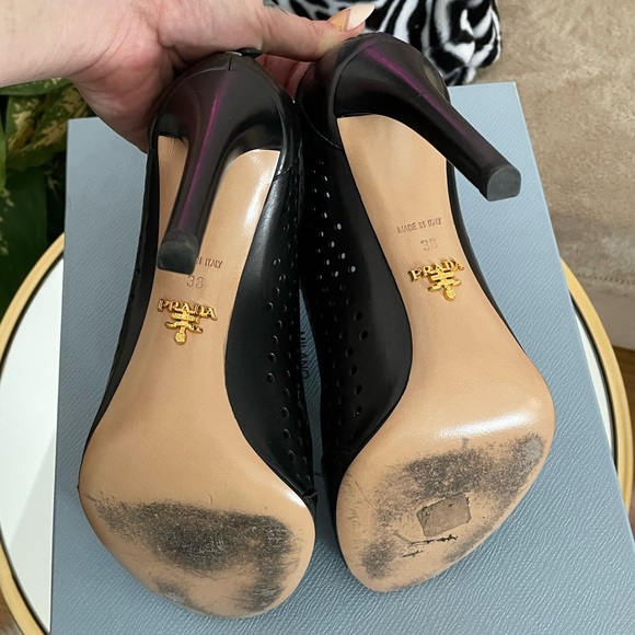 Prada low ankle open toe pumps - Picture 11 of 11